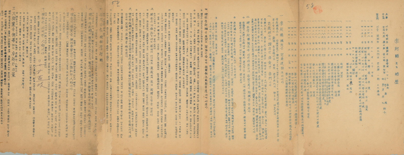 이기붕 선생 약력